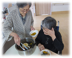 天ぷら・かぼちゃの煮物