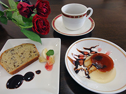 デザートプレート&モカブレンドコーヒー
