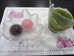 水まんじゅう&グリーンティー