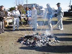 どんど焼きをしました