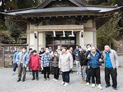 村山浅間様に参拝者のいないときに初詣に行きました。