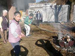 どんど焼きを行いました