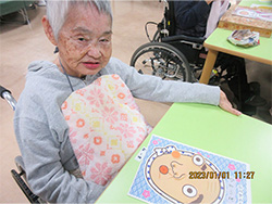 皆で楽しく福笑いをやったよ！