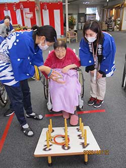 輪投げも楽しめましたよ。