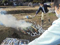 1月14日にどんどん焼きが行われました。